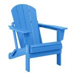 Pacific Blue Adirondack Folding Chair for Outdoors