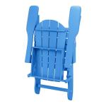 Pacific Blue Adirondack Folding Chair for Outdoors