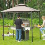 5x8 Cream Grill Gazebo Canopy for Patio