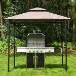 5x8 Cream Grill Gazebo Canopy for Patio