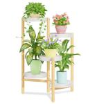 Tall 5-Tier Metal Plant Stand - Rustic White