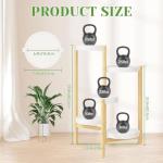 Tall 5-Tier Metal Plant Stand - Rustic White