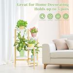 Tall 5-Tier Metal Plant Stand - Rustic White