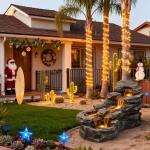 37" 5-Tier Outdoor Water Fountain with LED Lights