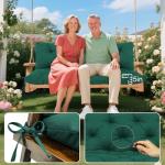Dark Green Outdoor Swing Cushions for 2-3 Seat