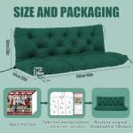 Dark Green Outdoor Swing Cushions for 2-3 Seat