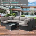 14-Piece Outdoor Sofa Cushion Cover Set