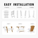 Extra Tall Adirondack Chair for Patio Comfort