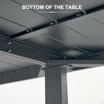 Large Aluminum Rectangular Outdoor Dining Table for 10