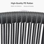 14-Piece Purple Leaf Patio Dining Set with Cushions