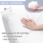 Adjustable Outdoor Wicker Recliner Chair with Cushion