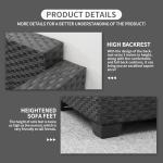 5-Piece Outdoor Wicker Patio Sofa Set with Storage