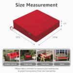 PatioGlow Waterproof Outdoor Chair Cushions - Set of 2