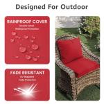 PatioGlow Waterproof Outdoor Chair Cushions - Set of 2