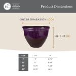 Admiral Blue 16" Decorative Round Planter Pot