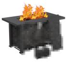 44" Propane Fire Pit Table with Lid & Cover
