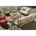 Ashley Clare View Outdoor Eucalyptus Sofa with Cushions