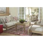 Ashley Clare View Outdoor Eucalyptus Sofa with Cushions