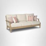Ashley Clare View Outdoor Eucalyptus Sofa with Cushions