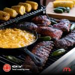 Megamaster 3-Burner Propane Gas Grill with Side Tables