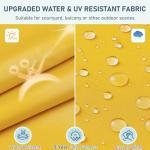 Downluxe Waterproof Outdoor Chair Cushions, 2-Pack