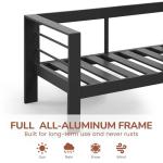 Aluminum Outdoor Couch with Water-Resistant Cushions