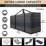 Waterproof Outdoor Cushion Storage Bag - 68"x30"x20
