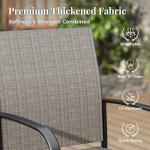 MIXPATIO 6-Piece Patio Dining Table and Chairs Set