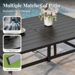 MIXPATIO 6-Piece Patio Dining Table and Chairs Set