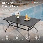 MIXPATIO 6-Piece Patio Dining Table and Chairs Set