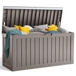 Lockable 80 Gallon Resin Patio Storage Box