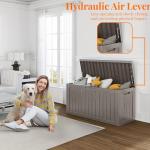 Lockable 80 Gallon Resin Patio Storage Box