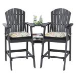 Tall Adirondack Chairs Set with Pub Table