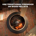 TIKI 25" Smokeless Patio Fire Pit with Cover