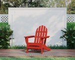 Sunset Red Classic Adirondack Patio Chair