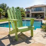 Lime Green Adirondack Chair for Outdoor Relaxation
