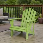Lime Green Adirondack Chair for Outdoor Relaxation