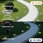 12-Pack Waterproof Solar Garden Lights for Outdoors