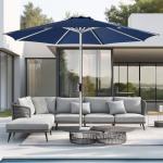 9ft Aluminum Patio Umbrella with UV Protection