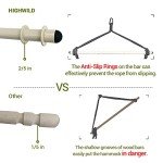 Highwild Hanging Rope Swing Hammock Chair - Grey