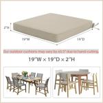 Set of 4 Waterproof Patio Chair Cushions