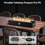 Onlyfire 28" Outdoor Gas Fire Pit Table