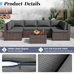 Grey Outdoor Cushions for Patio Furniture Set