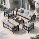 7-Piece Modern Outdoor Patio Furniture Set
