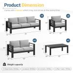 7-Piece Modern Outdoor Patio Furniture Set