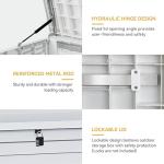 Large 120 Gallon Outdoor Resin Storage Box