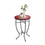 Elevon 14 Inch Round Ceramic Accent Table