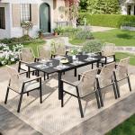 MIXPATIO Adjustable Expandable Patio Dining Table