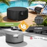 Jungda 90-Inch Round Bar Height Table Cover