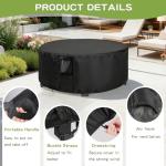 Jungda 90-Inch Round Bar Height Table Cover
